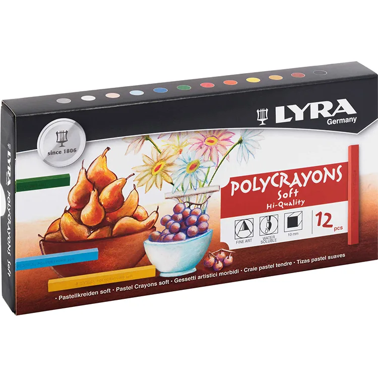 LYRA 5651120 POLYCRAYONS SOFT TOZ PASTEL BOYA 12 Lİ