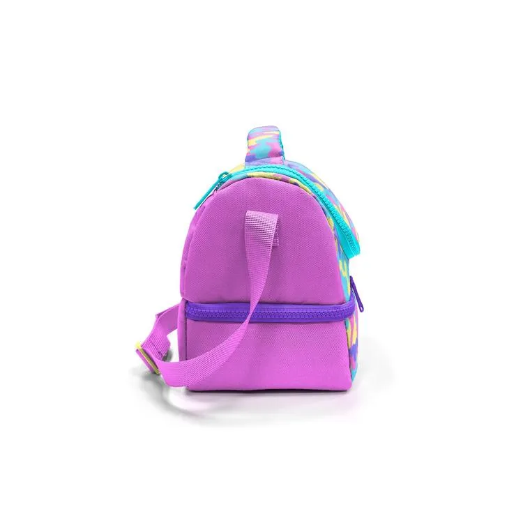 CORAL HIGH 37201 KIDS SARI PEMBE LAVANTA KAMUFLAJ DESENLİ THERMO İKİ KATLI BESLENME ÇANTASI