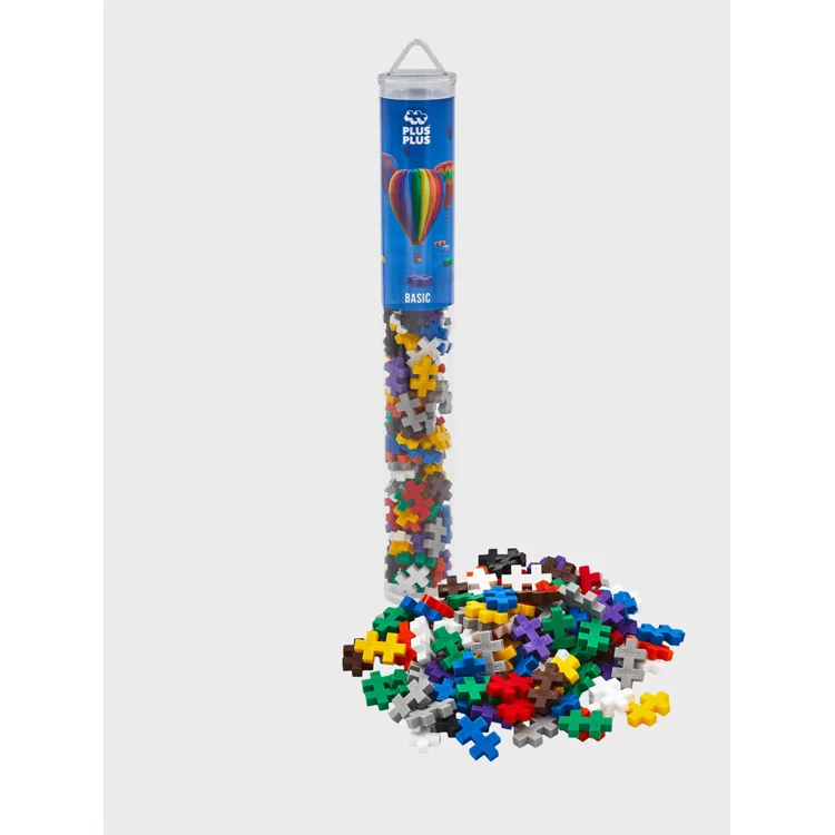 PLUS-PLUS 4023 BASIC MİNİ MİX BLOK PUZZLE YAPI SETİ 100 PARÇA TÜP