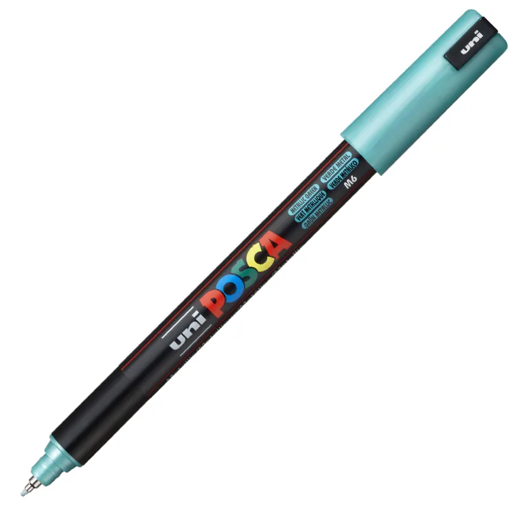 UNİ POSCA SU BAZLI POSTER MARKER 0.7 PC-1MR 0.7 METALİK YEŞİL