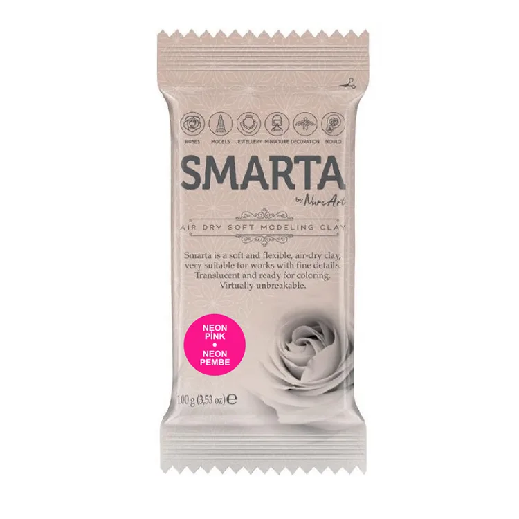 SMARTA MODELLEME KİL HAMURU 100 GR NO:21 NEON PEMBE ( NEON PINK)