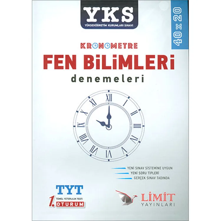 LİMİT YKS KRONOMETRE 40X20 FEN DENEMELERİ