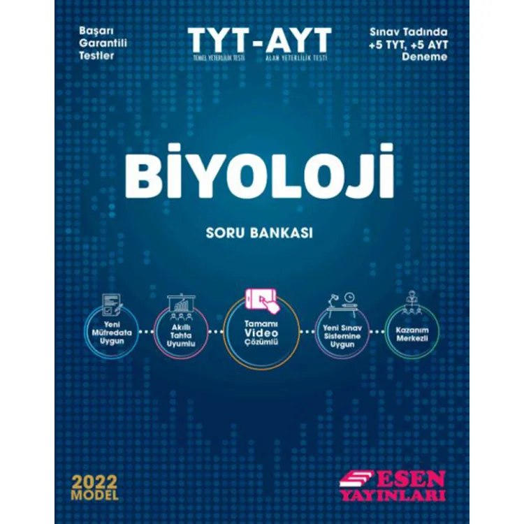 ESEN TYT-AYT BİYOLOJİ SORU BANKASI 2022