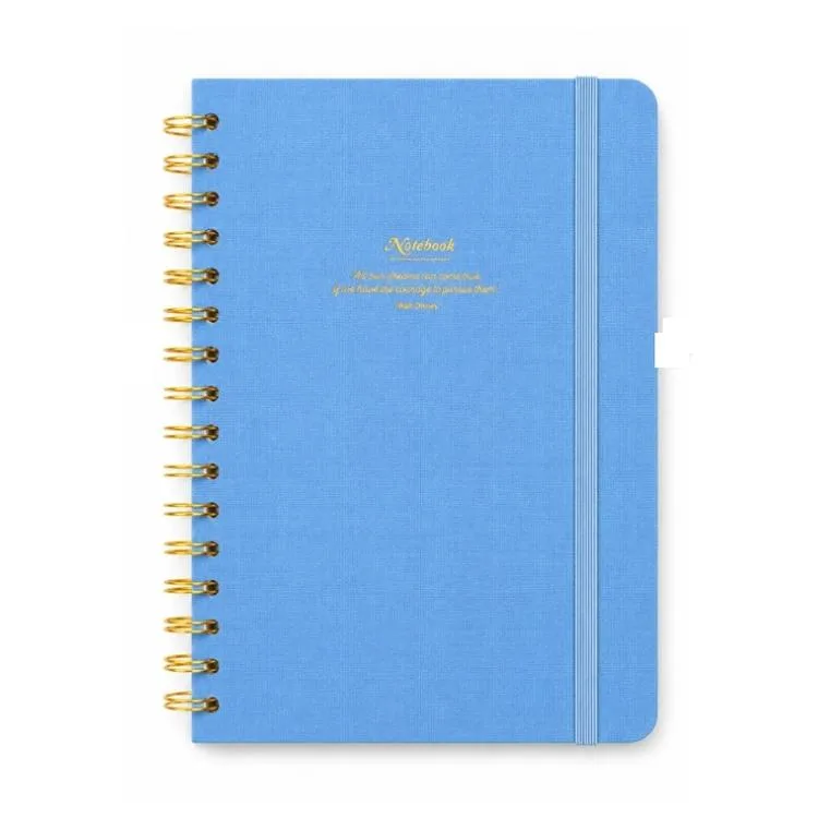 VICTORIA'S JOURNALS 1605 CANVAS SERT KAPAK A5 100gr.160 SYF. NOKTALI DEFTER MAVİ