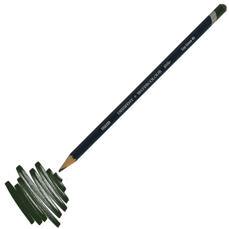 DERWENT NEW WATERCOLOUR PENCIL- SULUBOYA KALEMİ- SAP GREEN 49
