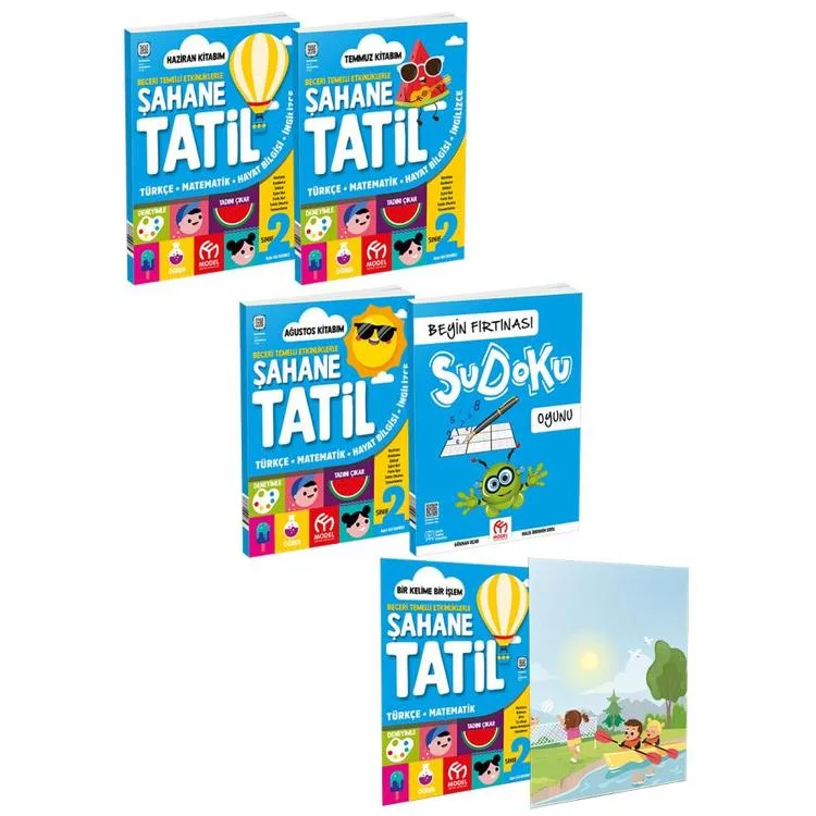 MODEL 2. SINIF ŞAHANE TATİL KİTABI SETİ