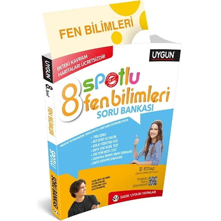 SADIK UYGUN YAYINLARI 8. SINIF FEN BİLİMLERİ SPOTLU SORU BANKASI