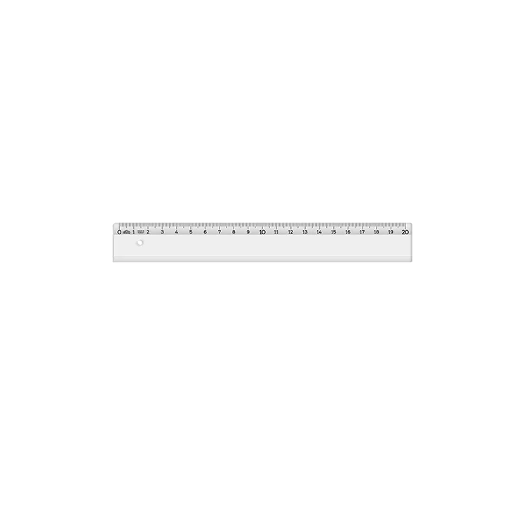 HATAS H0145 EKONOMİK ÖĞRENCİ CETVELİ ŞEFFAF 20cm.