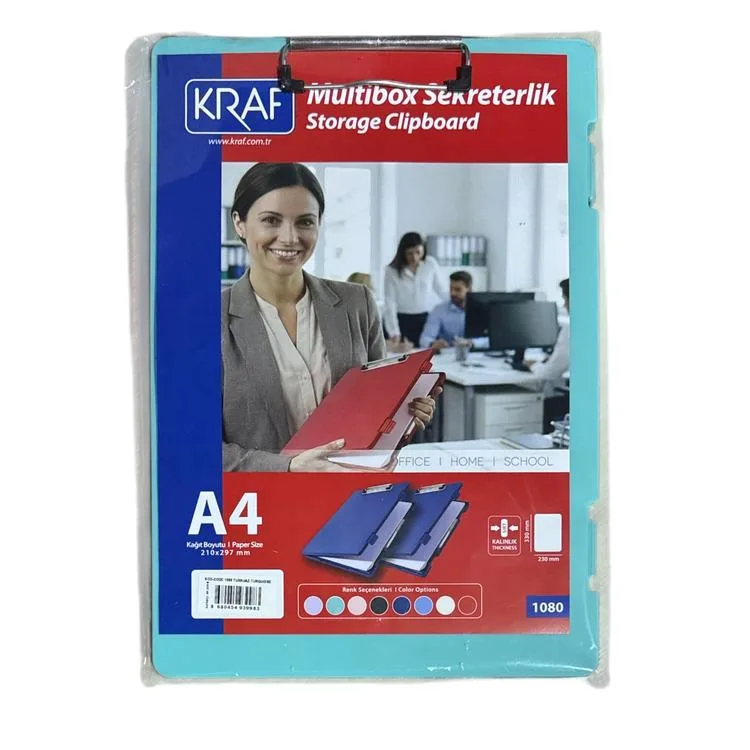 KRAF 1080 MULTIBOX SEKRETERLİK SAKLAMA BÖLMELİ A4 - TURKUAZ