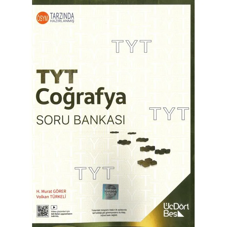 ÜÇDÖRTBEŞ TYT COĞRAFYA SORU BANKASI