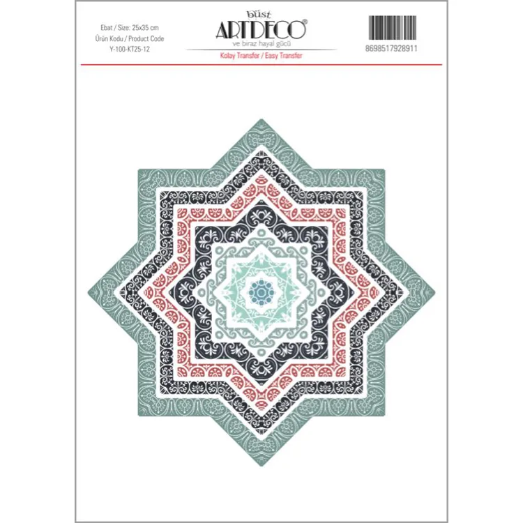 ARTDECO KOLAY TRANSFER 25X35CM DESEN 12