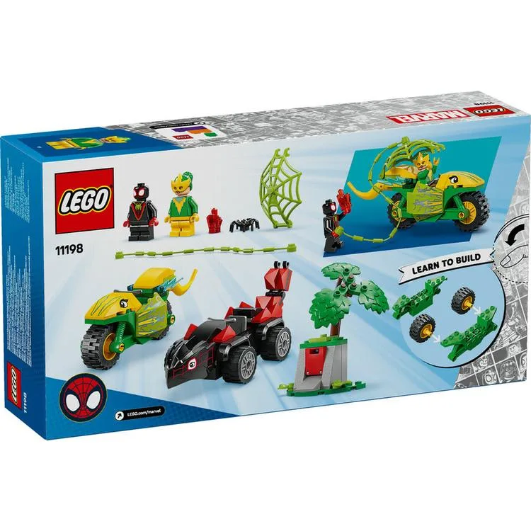 LEGO MARVEL 11198 SPIDEY SPIN VE ELECTRO DINOZOR ARACI TAKİBİ 124 PARÇA 4+