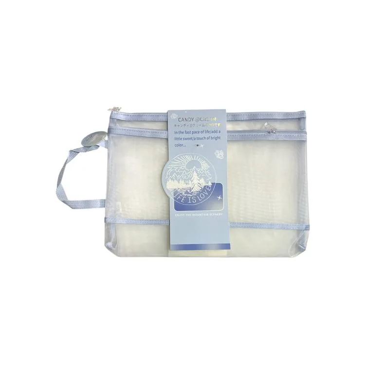 ODAK MW74201 ÇİFT FERMUARLI PASTEL RENK SAPLI FİLELİ A4 ÇANTA ( MESH DOSYA) - TEKLİ