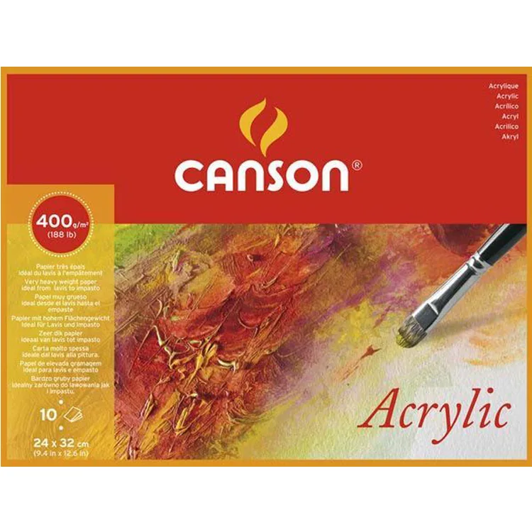 CANSON 24X32 AKRİLİK RESİM DEFTERİ 400GR. 10YP.