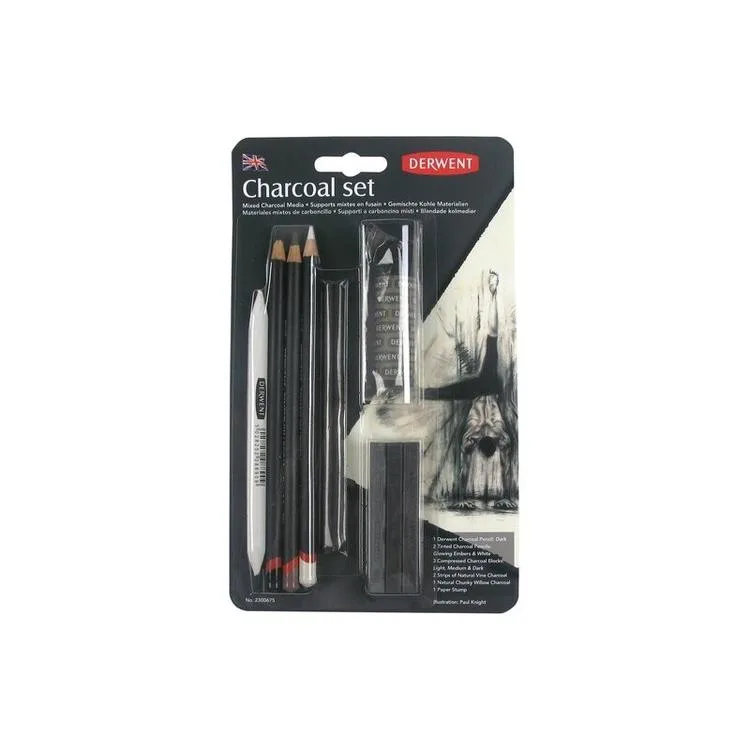 DERWENT CHARCOAL PENCİL- FÜZEN ÇİZİM KALEM SETİ - DW2300675