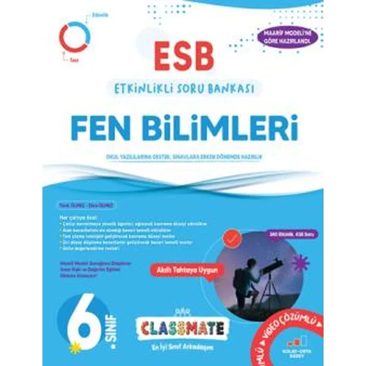 OKYANUS 6. SINIF CLASSMATE FEN BİLİMLERİ ETKİNLİKLİ SORU BANKASI