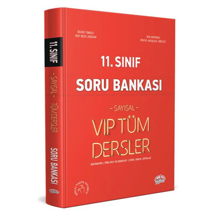 EDİTÖR 11. SINIF VIP TÜM DERSLER SAYISAL SORU BANKASI