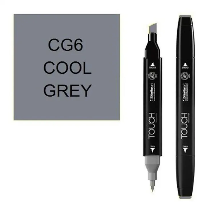 TOUCH TWIN CG6 ÇİFT UÇLU MARKER COOL GREY