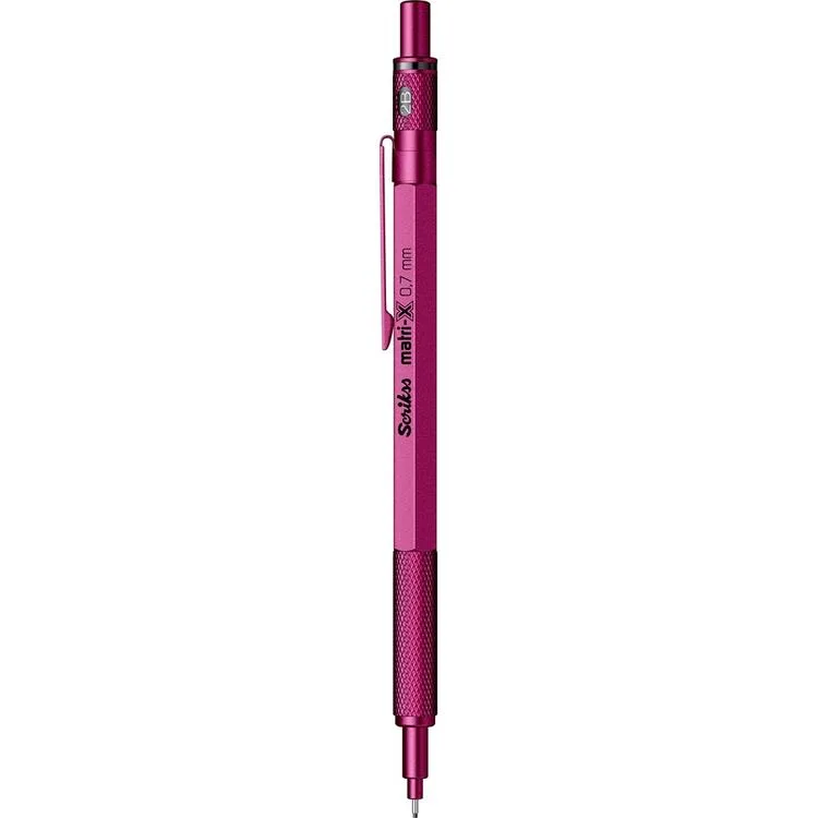 SCRIKSS MATRI-X VERSATİL KALEM 0.7 ŞEFFAF AMBALAJ METALİK PEMBE