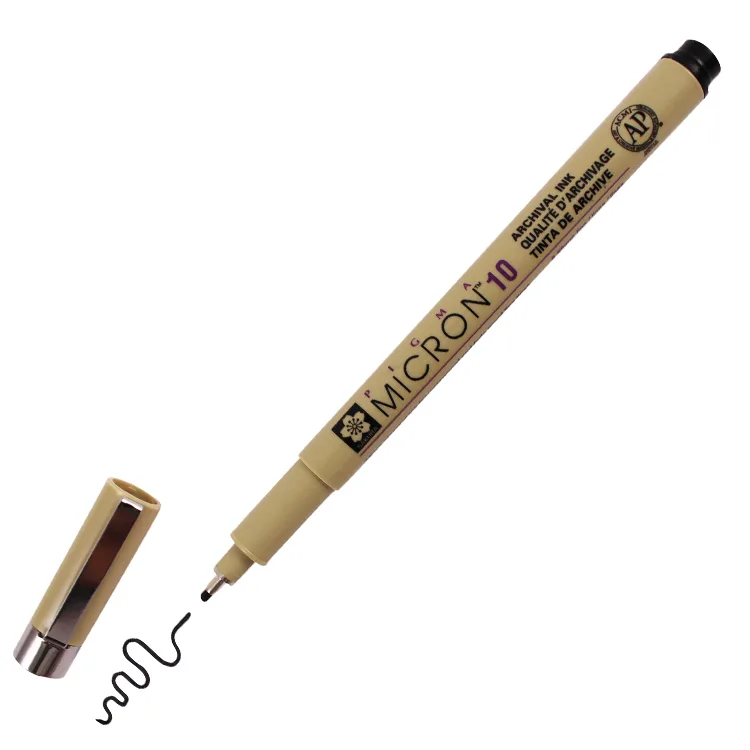 SAKURA PIGMA MICRON TEKNİK ÇİZİM KALEMİ 10MM SİYAH