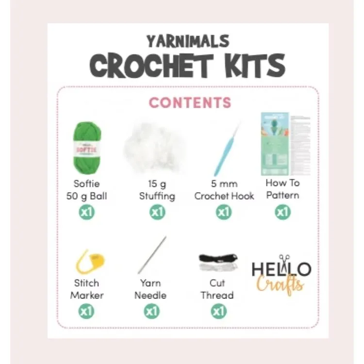 HELLO CRAFTS HC005 YARNIMALS AMIGURUMI ÖRGÜ KİTİ - KENNY THE KOALA (1 SET)