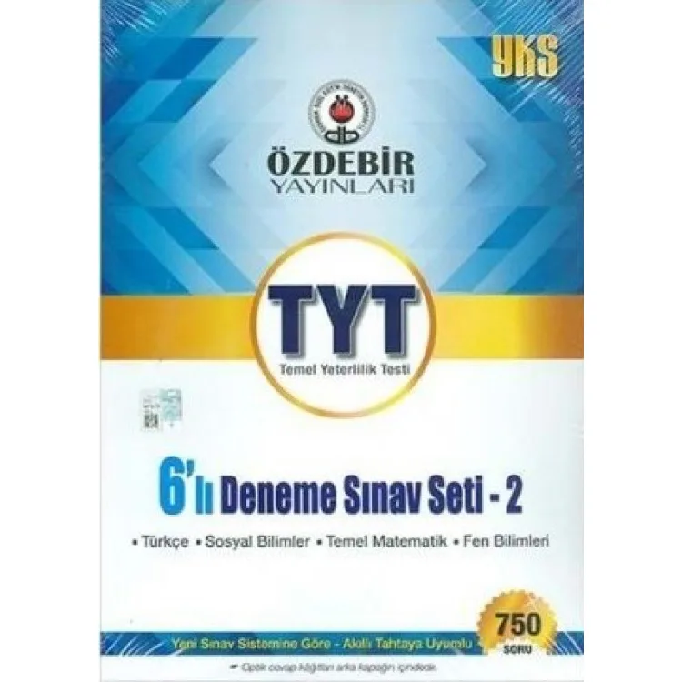 ÖZDEBİR YAYINLARI TYT 6'LI DENEME SINAV SETİ- 2