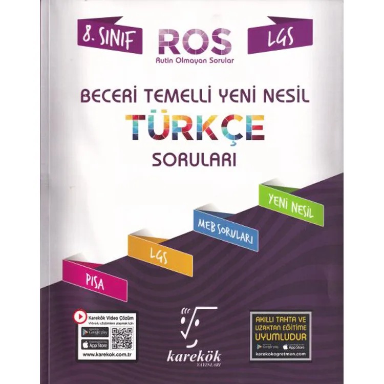 KAREKÖK 8. SINIF BECERİ TEMELLİ YENİ NESİL TÜRKÇE SORULARI (ROS)