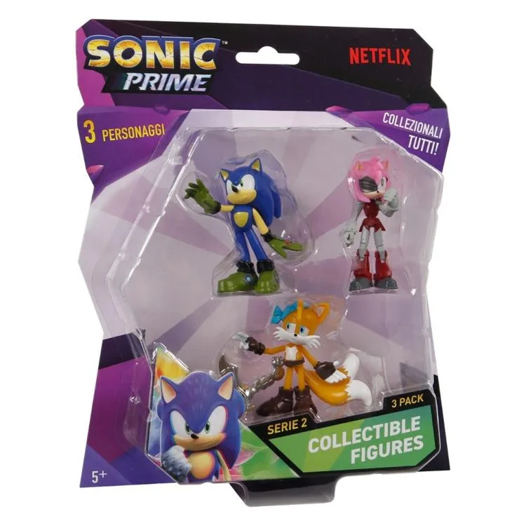 NECOTOYS SON2220 SONIC PRIME 3'LÜ AKSİYON FİGÜR SETİ 3+