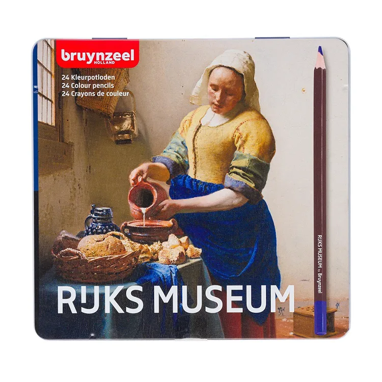 BRUYNZEEL RUKS MUSEUM KURU BOYA KALEM SETİ 24'LÜ METAL KUTU - B63012024
