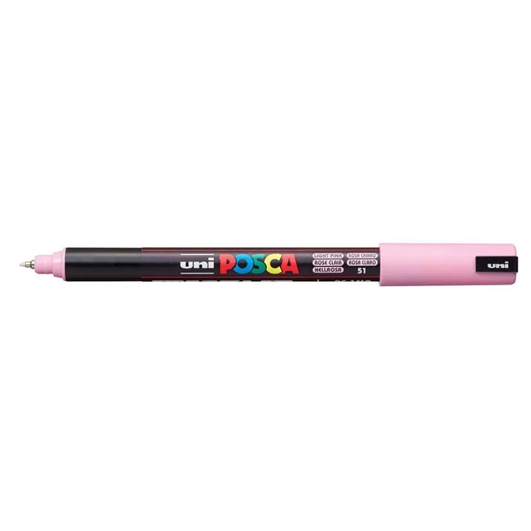 UNİ POSCA SU BAZLI POSTER MARKER 0.7 AÇIK PEMBE PC-1MR