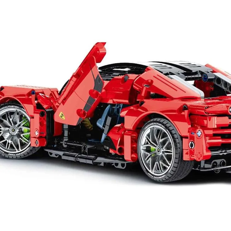 SUNMAN İM. MASTER NO.9812 1:14 SÜPER ARABA KIRMIZI LEGO YAPIM SETİ 1131 PARÇA 6+