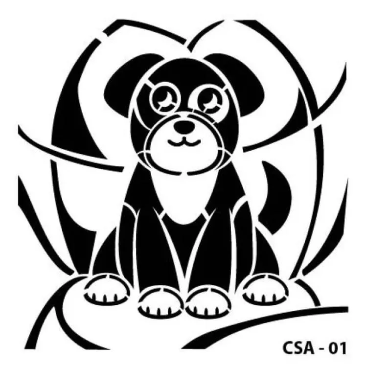 CADENCE CSA-01 STENCİL ŞABLON 15x15 - KÖPEK