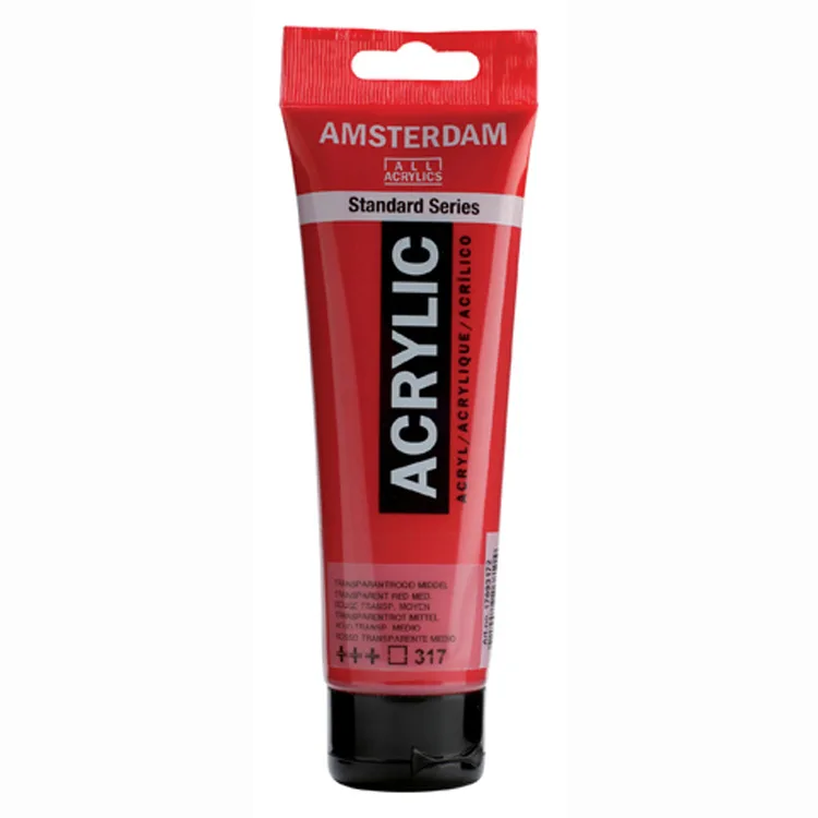 AMSTERDAM RT17093172 AKRİLİK BOYA 120 ML. TRANSP. RED MD.