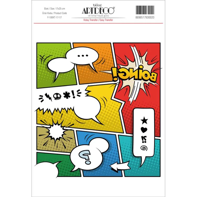 ARTDECO KOLAY TRANSFER 17X25CM DESEN NO:17
