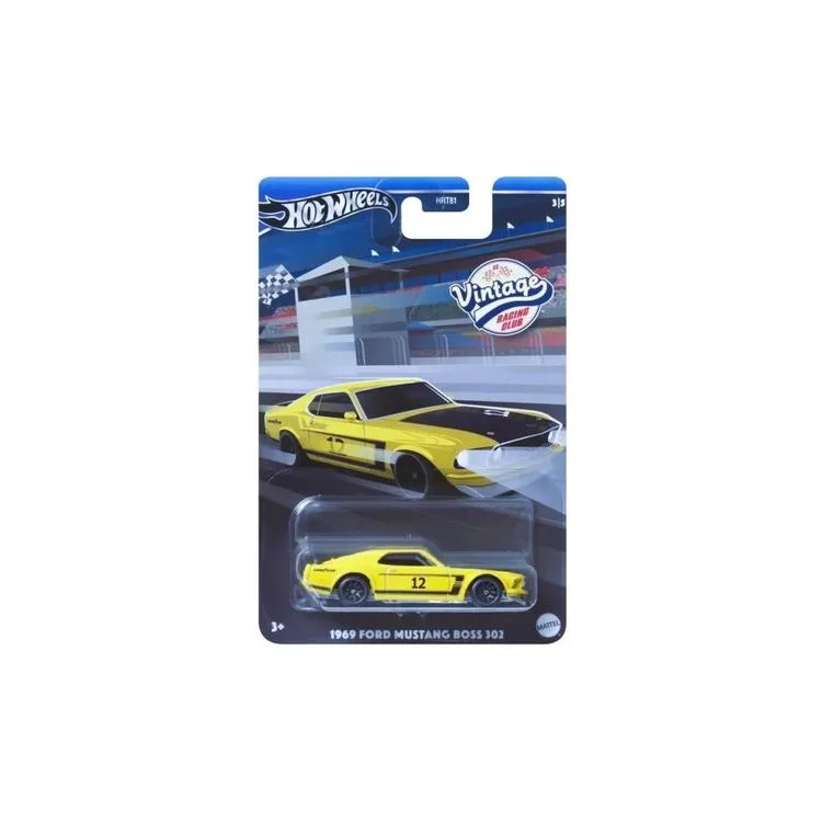 HOT WHEELS VINTAGE HRT81/HRV08 1969 FORD MUSTANG BOSS 302 TEMALI ARABA