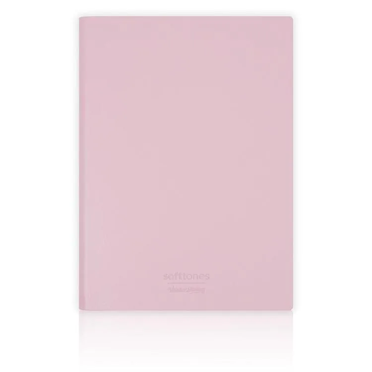 VICTORIA'S JOURNALS 1004 SOFTTONS ESNEK KAPAK A6 80gr. 96YP. KREM ÇİZGİLİ DEFTER PASTEL PUDRA