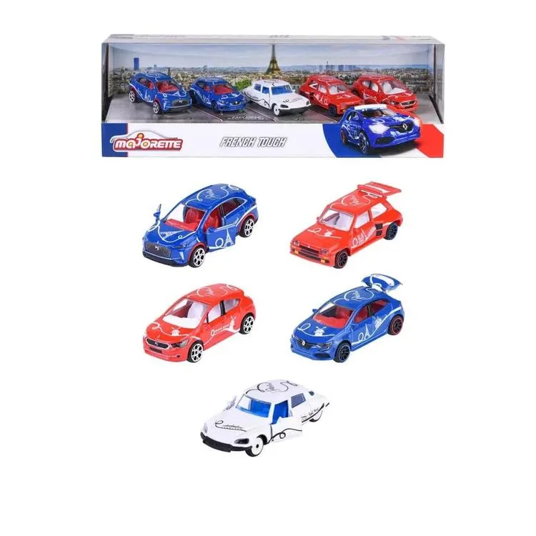 SİMBA MAJORETTE 2055012 FRENCH TOUCH METAL 5'Lİ ARABA SETİ 1:64 3+