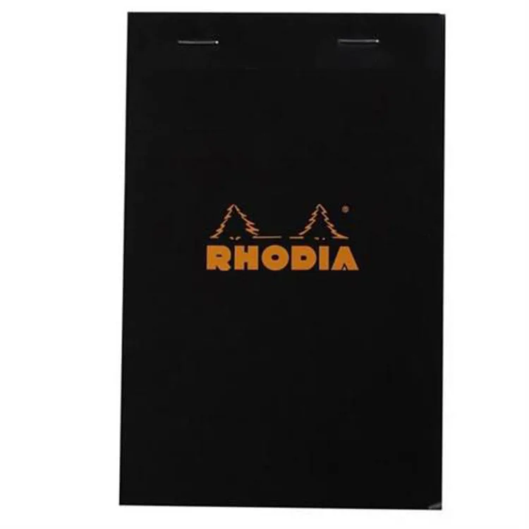 RHODIA R142009 110x170mm KARELİ BLOKNOT SİYAH KAPAK 80 YP.