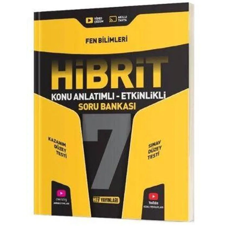 HIZ 7. SINIF HİBRİT FEN SORU BANKASI - 2025 MÜFREDAT