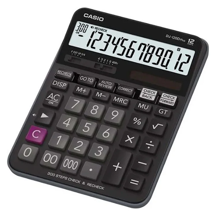 CASIO DJ-120D PLUS W HESAP MAKİNESİ 12 HANE