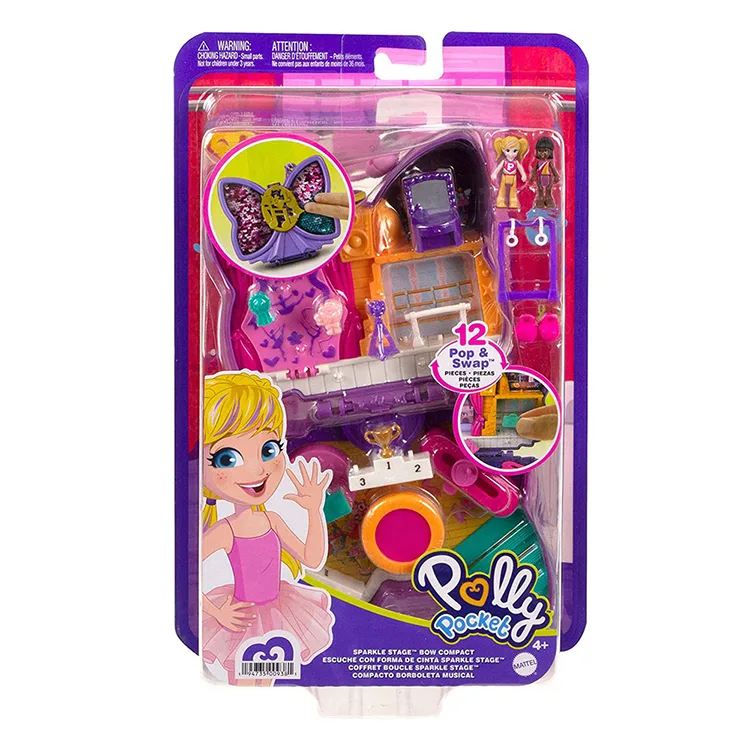 MATTEL FRY35/HCG17 POLLY POCKET VE MACERALARI MİCRO OYUN SETİ SPARKLE STAGE