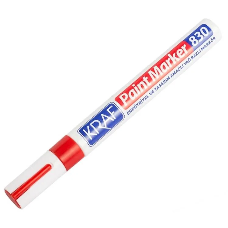 KRAF 830 PAINT MARKER KALEM KIRMIZI