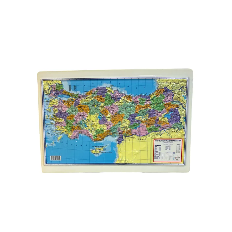 KABARTMA TÜRKİYE SİYASİ HARİTASI A3 BOYUTLU