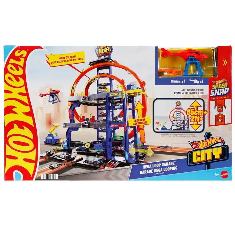 MATTEL JBM74 HOT WHEELS CITY MEGA GARAJ OYUN SETİ 4+