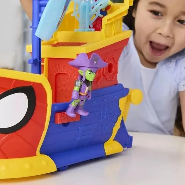 HASBRO SPIDER MAN G0666 SPIDEY AND HIS AMAZING FRIENDS KORSAN GEMİSİ OYUN SETİ 3+