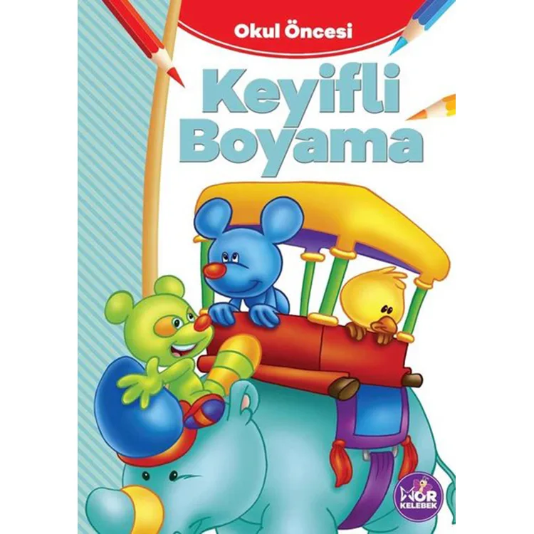 MOR KELEBEK - OKUL ÖNCESİ KEYİFLİ BOYAMA