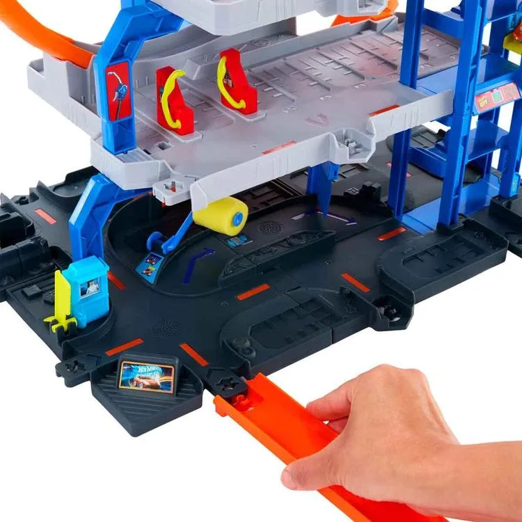 MATTEL JBM74 HOT WHEELS CITY MEGA GARAJ OYUN SETİ 4+