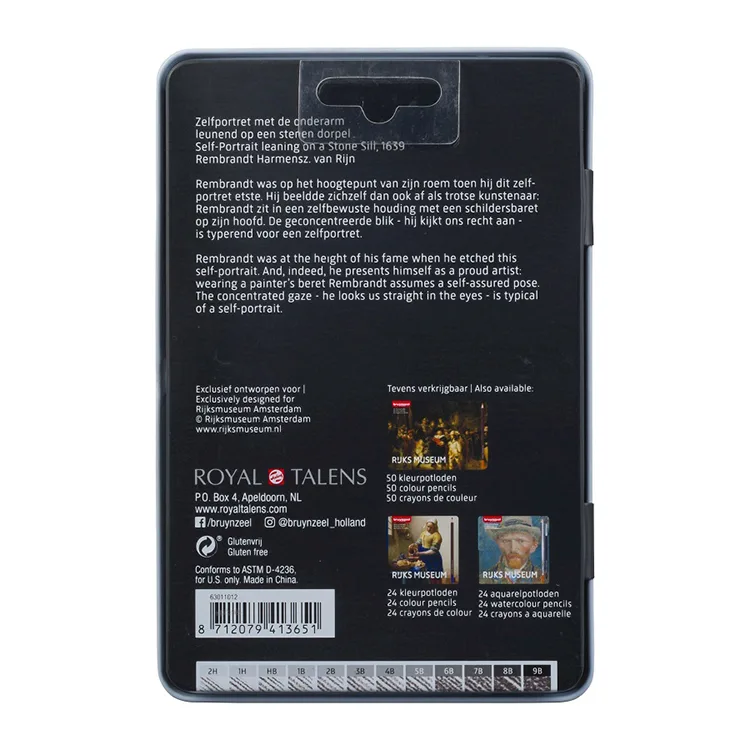 BRUYNZEEL RUKS MUSEUM GRAPHITE DERECELİ ÇİZİM KALEM SETİ 12 'Lİ - B63011012
