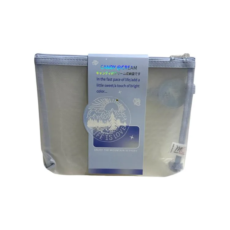 ODAK MW75101 FERMUARLI PASTEL RENK SAPLI FİLELİ A5 ÇANTA ( MESH DOSYA) - TEKLİ