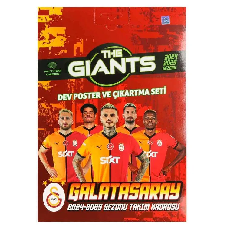MYTHOS GALATASARAY 2024-2025 SEZONU THE GIANTS DEV POSTER VE ÇIKARTMA SETİ